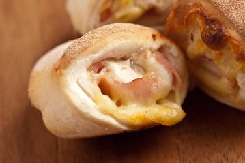 pizza bun with ham and cheese- Stock Photo or Stock Video of rcfotostock | RC Photo Stock