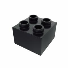 Plastic building block in black color isolated on white background- Stock Photo or Stock Video of rcfotostock | RC Photo Stock