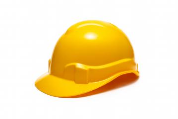 Plastic safety helmet isolated on white background- Stock Photo or Stock Video of rcfotostock | RC Photo Stock