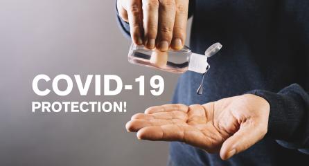 Pouring disinfection gel on hands as COVID-19 Protection. Hand sanitizer alcohol gel rub clean hands hygiene prevention of coronavirus virus outbreak. - Stock Photo or Stock Video of rcfotostock | RC-Photo-Stock