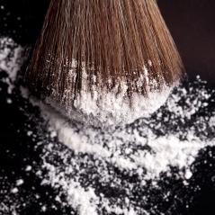 powderbrush on black background- Stock Photo or Stock Video of rcfotostock | RC-Photo-Stock