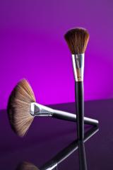 powderbrush on purple background- Stock Photo or Stock Video of rcfotostock | RC-Photo-Stock