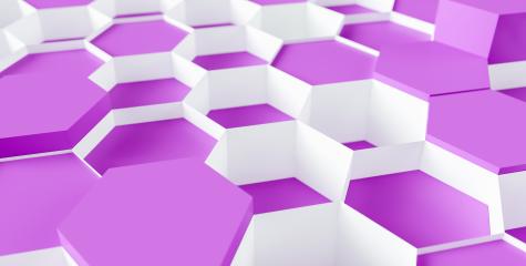 purple Hexagon Background - 3D rendering - Illustration - Stock Photo or Stock Video of rcfotostock | RC-Photo-Stock