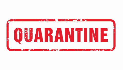 Quarantine grunge vector stamp isolated on white background, loc- Stock Photo or Stock Video of rcfotostock | RC-Photo-Stock