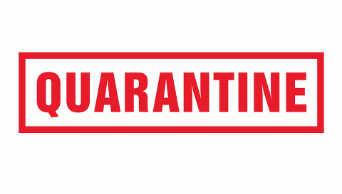 Quarantine sign. Virus quarantine. Coronavirus COVID-19. Pandemi- Stock Photo or Stock Video of rcfotostock | RC Photo Stock