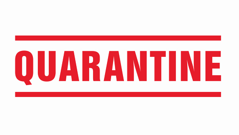 Quarantine sign. Virus quarantine. Coronavirus COVID-19. Pandemi- Stock Photo or Stock Video of rcfotostock | RC Photo Stock