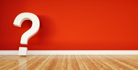 question mark leaning on red wall, FAQ concept image - 3D Rendering Illustration- Stock Photo or Stock Video of rcfotostock | RC-Photo-Stock
