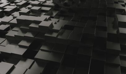 Realistic black geometric cubes, located in space at different levels. Abstract background of 3d cubes - 3D rendering - Illustration- Stock Photo or Stock Video of rcfotostock | RC Photo Stock