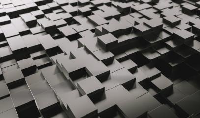 Realistic black solid cubes with a shadow of the same size, located in space at different levels. Abstract background of 3d cubes - 3D rendering - Illustration- Stock Photo or Stock Video of rcfotostock | RC Photo Stock