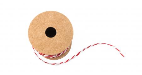Red and white string twine rope role for christmas gifts - Stock Photo or Stock Video of rcfotostock | RC-Photo-Stock