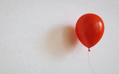 red balloon on a wall - 3D Rendering- Stock Photo or Stock Video of rcfotostock | RC-Photo-Stock