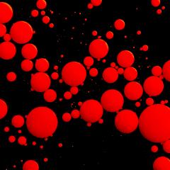 red balls of ink on black background- Stock Photo or Stock Video of rcfotostock | RC Photo Stock