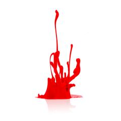 red paint splashing on white- Stock Photo or Stock Video of rcfotostock | RC-Photo-Stock