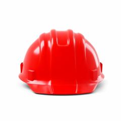 red safety helmet isolated on white background. 3D rendering- Stock Photo or Stock Video of rcfotostock | RC-Photo-Stock