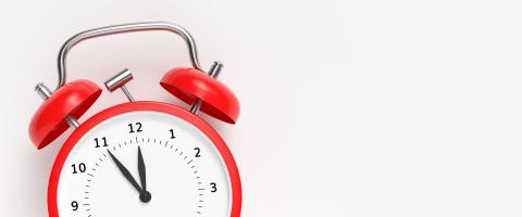 Red vintage alarm clock point to five minutes to twelve o : Stock Photo or Stock Video Download rcfotostock photos, images and assets rcfotostock | RC-Photo-Stock.: