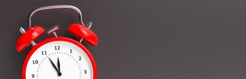 Red vintage alarm clock point to five minutes to twelve o : Stock Photo or Stock Video Download rcfotostock photos, images and assets rcfotostock | RC Photo Stock.: