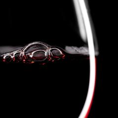 Red Wine Glass silhouette on Black Background with Bubbles- Stock Photo or Stock Video of rcfotostock | RC Photo Stock