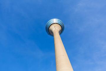 Rheinturm tower in Dusseldorf- Stock Photo or Stock Video of rcfotostock | RC Photo Stock