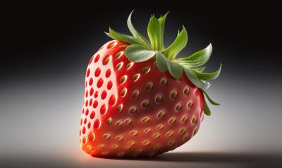 ripe strawberrie on black gray background (Generative AI)- Stock Photo or Stock Video of rcfotostock | RC Photo Stock