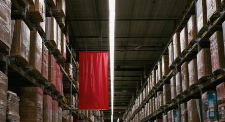 Rows of shelves with boxes in factory warehouse : Stock Photo or Stock Video Download rcfotostock photos, images and assets rcfotostock | RC Photo Stock.: