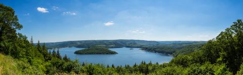 Rursee panorama at summer in the Eifel- Stock Photo or Stock Video of rcfotostock | RC Photo Stock