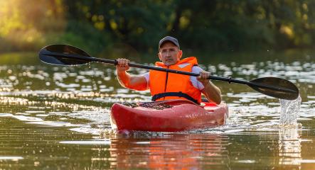 Senior Kayaker on a river. Kayak Water Sports concept image- Stock Photo or Stock Video of rcfotostock | RC Photo Stock