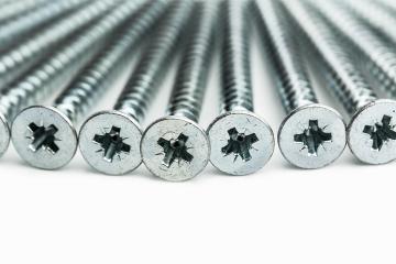 silver screws on white background- Stock Photo or Stock Video of rcfotostock | RC-Photo-Stock