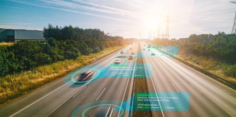 Smart car (HUD) , Autonomous self-driving mode vehicle on highway road iot concept with graphic sensor radar signal system - Stock Photo or Stock Video of rcfotostock | RC-Photo-Stock