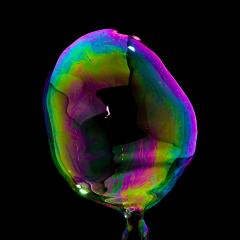 Soap Bubble in colorful colors on black background- Stock Photo or Stock Video of rcfotostock | RC-Photo-Stock