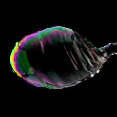 Soap Bubble in colorful colors on black background- Stock Photo or Stock Video of rcfotostock | RC-Photo-Stock