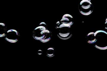 Soap bubbles on black background- Stock Photo or Stock Video of rcfotostock | RC-Photo-Stock