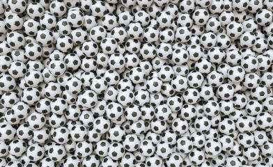 Soccer ball background - 3D Rendering- Stock Photo or Stock Video of rcfotostock | RC-Photo-Stock