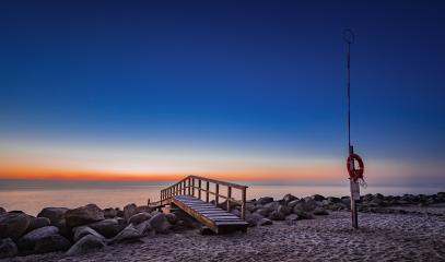 Sonnenaufgang an der Ostsee, Travemünde, Strand, Deutschland : Stock Photo or Stock Video Download rcfotostock photos, images and assets rcfotostock | RC Photo Stock.: