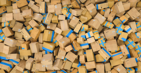 Stack of cardboard delivery boxes or parcels. shipping and logistics concept image- Stock Photo or Stock Video of rcfotostock | RC-Photo-Stock