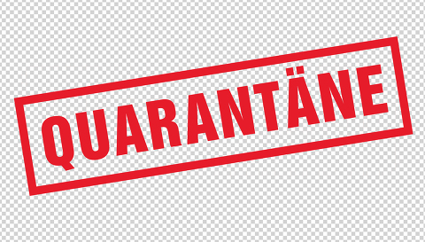 Stamp in german letters with the information Quarantäne (Quaran : Stock Photo or Stock Video Download rcfotostock photos, images and assets rcfotostock | RC-Photo-Stock.: