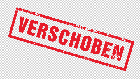 Stamp in german letters with the information Verschoben (Postpon : Stock Photo or Stock Video Download rcfotostock photos, images and assets rcfotostock | RC-Photo-Stock.: