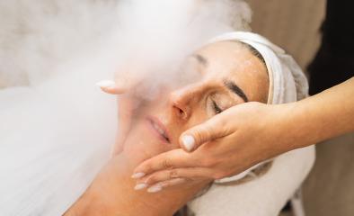 steaming the skin of a woman with cream massage in the face in a : Stock Photo or Stock Video Download rcfotostock photos, images and assets rcfotostock | RC Photo Stock.: