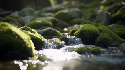 Stream flowing over mossy rocks in sunlight
- Stock Photo or Stock Video of rcfotostock | RC Photo Stock