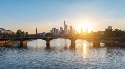Summer sunset view of Frankfurt city, germany- Stock Photo or Stock Video of rcfotostock | RC-Photo-Stock