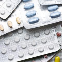 Tablets pills heap in a Blister packaging antibiotic flu pharmacy medicine medical- Stock Photo or Stock Video of rcfotostock | RC Photo Stock