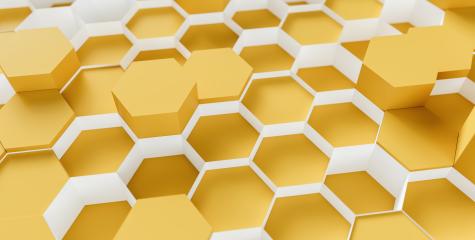 technology hexagon honeycomb pattern background - 3d rendering - Illustration- Stock Photo or Stock Video of rcfotostock | RC-Photo-Stock