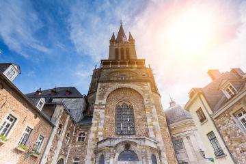the Westwerk of the Cathedral of Aachen - Stock Photo or Stock Video of rcfotostock | RC Photo Stock