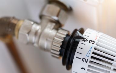 thermostatic radiator valve set to middle temperature- Stock Photo or Stock Video of rcfotostock | RC Photo Stock