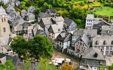 tiny old village near aachen, germany called monschau- Stock Photo or Stock Video of rcfotostock | RC-Photo-Stock