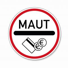 toll obligation for cars and trucks. German traffic sign at a road with toll for heavy trucks on white background. Vector illustration. Eps 10 vector file.- Stock Photo or Stock Video of rcfotostock | RC Photo Stock