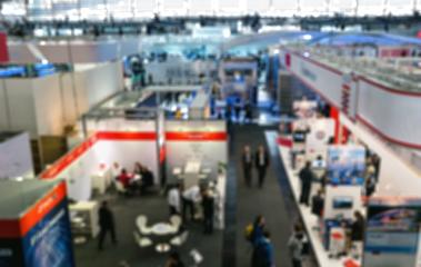 Trade show view, generic background, intentionally blurred post production- Stock Photo or Stock Video of rcfotostock | RC-Photo-Stock