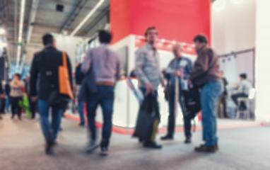 trade show visitors, generic background with a blur effect applied- Stock Photo or Stock Video of rcfotostock | RC Photo Stock