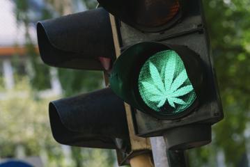 traffic light with Marijuana or cannabis sign- Stock Photo or Stock Video of rcfotostock | RC-Photo-Stock