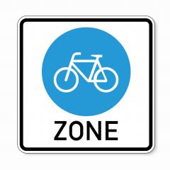 traffic sign bicycle area. German sign at a bicycle zone on white background. Vector illustration. Eps 10 vector file.- Stock Photo or Stock Video of rcfotostock | RC Photo Stock
