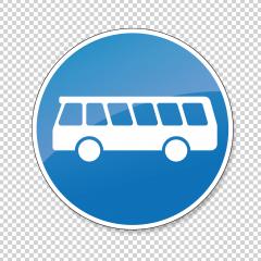 traffic sign bus entrance. German traffic sign at a bus lane on checked transparent background. Vector illustration. Eps 10 vector file.- Stock Photo or Stock Video of rcfotostock | RC-Photo-Stock